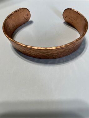 Hammered Copper Cuff Bracelet